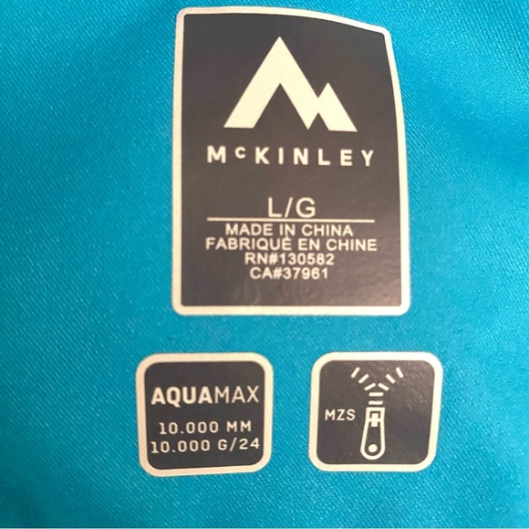 Mckinley Aquamax Women’s Rain Jacket Size 1X Double Zipper 10 000 MM - Picture 13 of 14